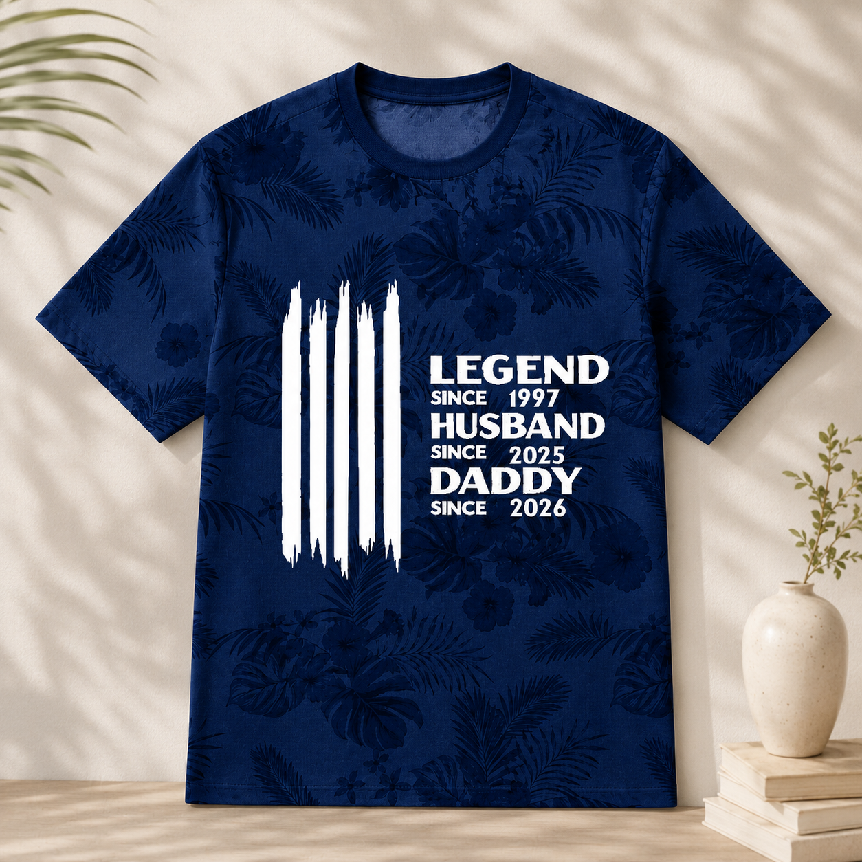 Custom Legend Since Year T-Shirt - Personalized Dad Timeline Tee with Important Family Years