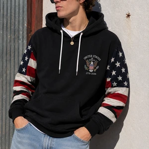United States Patriotic Eagle Graphic Hoodie