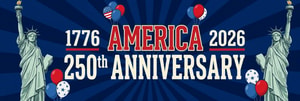 250 Years Anniversary Of America Banner Flag, 1776-2026 USA 250th Birthday Banner, 4th of July Decorations