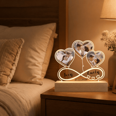 Custom Photo Led Lamp Wedding Gifts For Wedding Couple