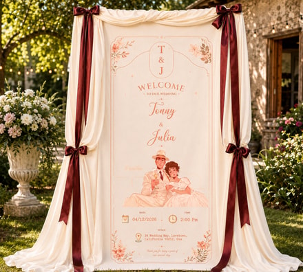 Romantic "Soft Moments" Wedding Sign