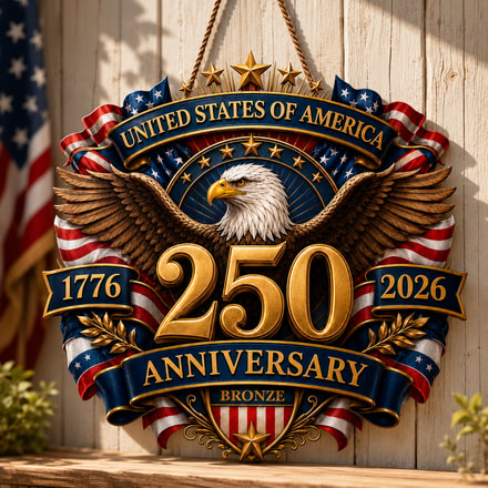 Custom Wood Sign - Personalized America 250th Anniversary Gifts For Mom, Dad, Brother, Sister, Kids - Strength That Stands The Test Of Time