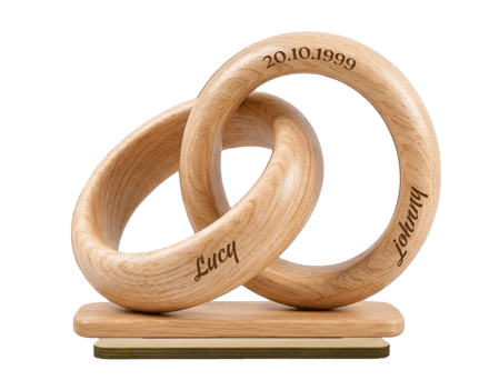 Custom 2-Layer Wooden Plaque, Romantic Heart Keepsake For Him, Her & Couple Living Room Display