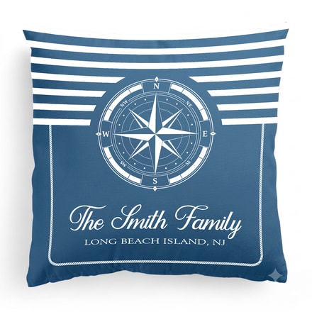 Custom Boat Name, Nautical, Anchor - Personalized Pillows