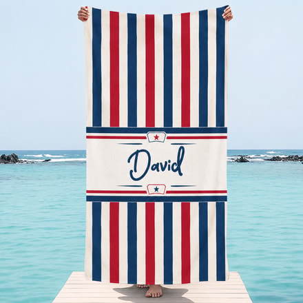 America 250th Anniversary - Personalized Customized Beach Towel - Summer Beach Gift For Best Friends, Family