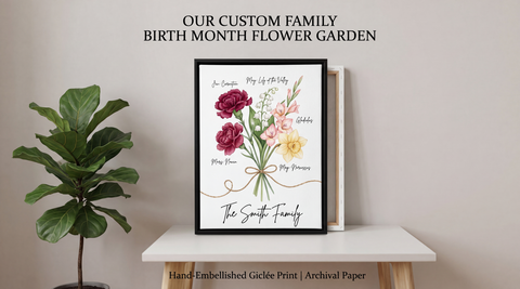Framed canvas print with warm home styling